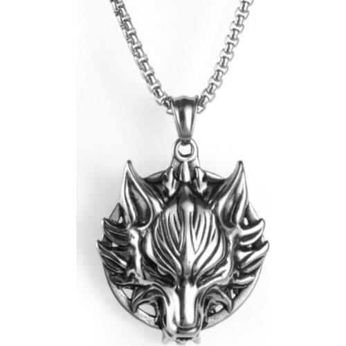 2020 New Fashion Trend Pendant Necklace Personality Wolf Head Necklace Original Animal Necklaces