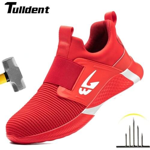 2021 Work Sneakers Safety Shoes Men Steel Toe Puncture-Proof Safety Boots Indestructible Shoes Work Men Boots Industrial Shoes