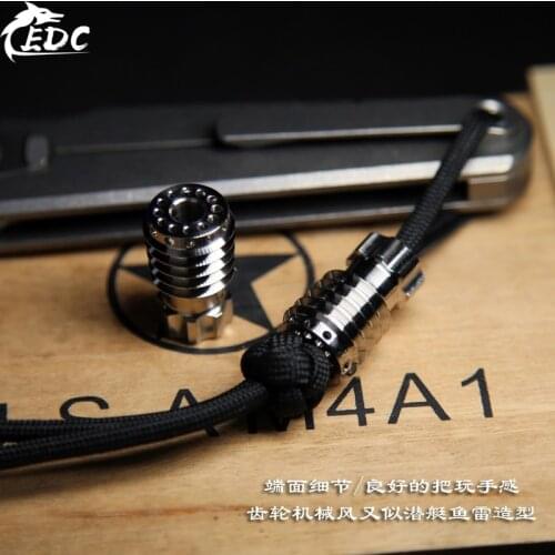 A244 Laser Titanium Knife Pendant Can be equipped with Tritium lamp Flashlight Pendant Pendant Necklace Pendant Umbrella Pendant