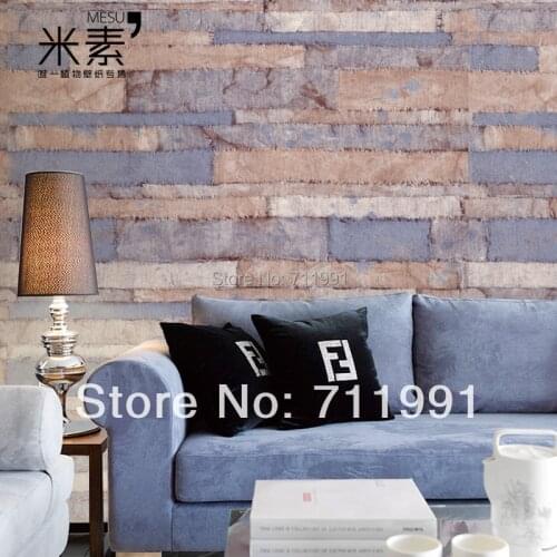 Free shipping custom personalized wove original retro wallpaper bedroom living room TV backdrop wallpaper Glass