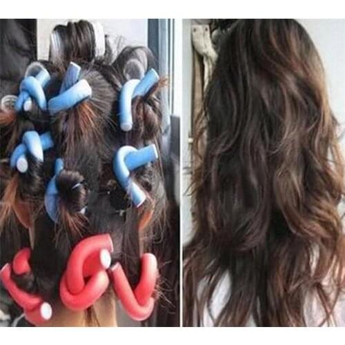 Curler Hair Roller Sticker Random Colors fast shipping 5pcs Rollers New Hair Curling Flexi Rods Magic Air Hair Roller