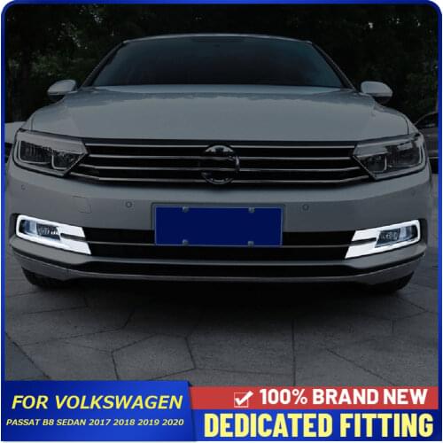 For Volkswagen Passat B8 Sedan Variant Alltrack 2017 2018 2019 2020 Front Foglight Lamp Trims Cover Frame Auto Accessories