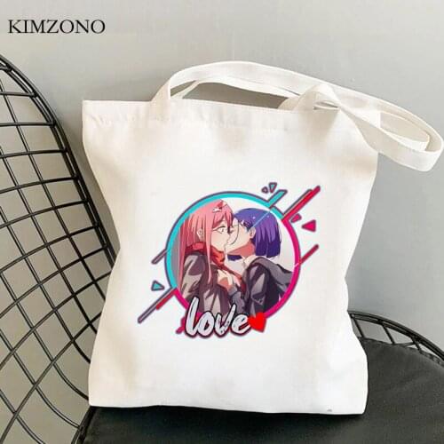 Darling in the Franxx shopping bag recycle bag bolsas de tela canvas grocery eco bag ecobag tote grab