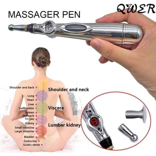 Electronic Acupuncture Pen Electric Meridians Laser Acupuncture Machine Magnet Therapy Instrument Energy Pen Massager Relief Pai