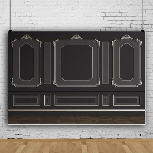 Photographic Background Dark Black Wall Photowall Vintage Palace Wedding Party Photozone Photo Backdrop For Photo Studio