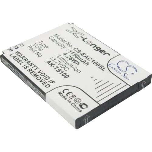 Cameron Sino Mobile SmartPhone Replacement Li-ion Battery 1150mAh For AK-TS100 Philips TELME TS100, TELME T Free Tools