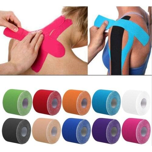 Kinesiology tape kinesio tape grip tape Athletic Recovery Elastic Kneepad Muscle Pain Relief Knee Pads Support Bandage Fitness