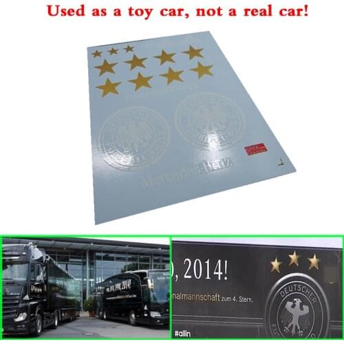 2014 World Cup Champion Float Sticker Decoration for 1/14 Tamiya RC Truck Trailer tipper Benz Actros Car Diy Parts
