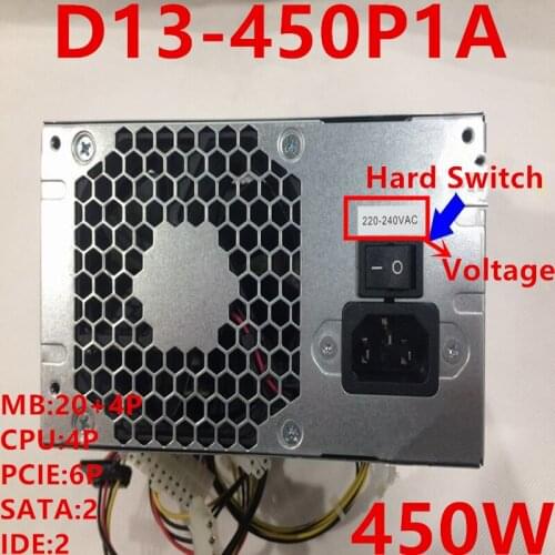 New PSU For HP Hipro ATX Rated 350W Peak 450WPower Supply D13-450P1A