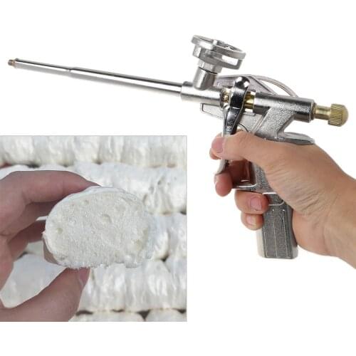 Foam Expanding Spray Gun Bubble Sealant Dispensing PU Insulating Applicator Tool Aluminum Alloy