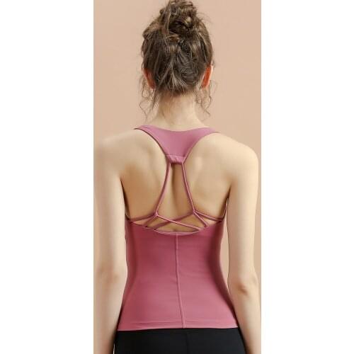 Sleeveless Yoga Stretch Sexy Vest Sport Singlet Women Athletic Fitness Sport Tank Tops Gym Running Training Yoga Shirts T-Shirt