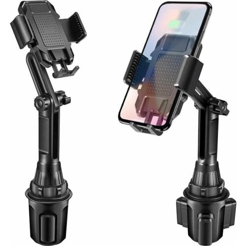 Dropshipping Hot Sales 2020 Newest Universal Adjustable Cup Holder Car Mount For Cell Phones Extra Long Neck High Quality