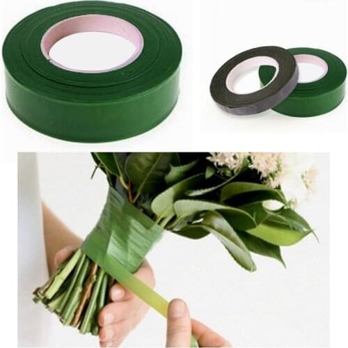 1 Roll Self-adhesive Paper Tape Floral Stem for Garland Wreaths DIY Craft Artificial Silk Flower Florist Floral Stem