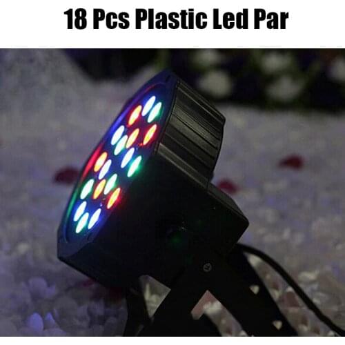 Dj RGB 18 Led Par Stage Light LED DMX 512 7Channels Fog Machine Party DIsco Stage Performance Wedding Dance NIght Club