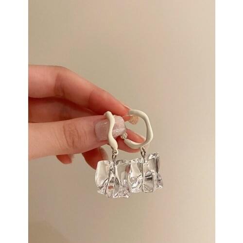 Korean Elegant Cute Rhinestone Drop Earrings For Women Girls Fashion Luxury Boucle D'oreille Jewelry Oorbellen