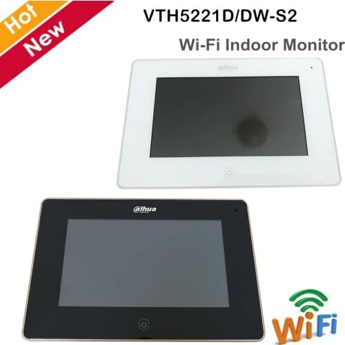 Dahua Video Intercoms WiFi Indoor Monitor 7" TFT Touch Screen for IPC surveillance Micro SD card Doorbell VTH5221D/DW-S2