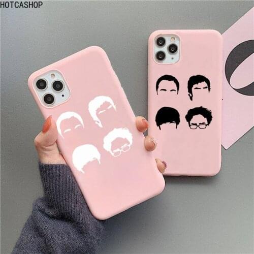 Big Bang Theory Phone Case For iphone 12 11 Pro Max Mini XS 8 7 6 6S Plus X SE 2020 XR Matte Candy Pink Silicone cover