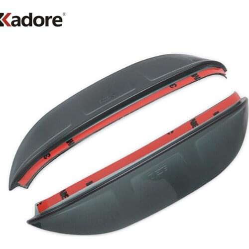 For Toyota Highlander 2009-2014 ABS Plastic Rearview Side Mirror Sun Rain Visor Frame Trims