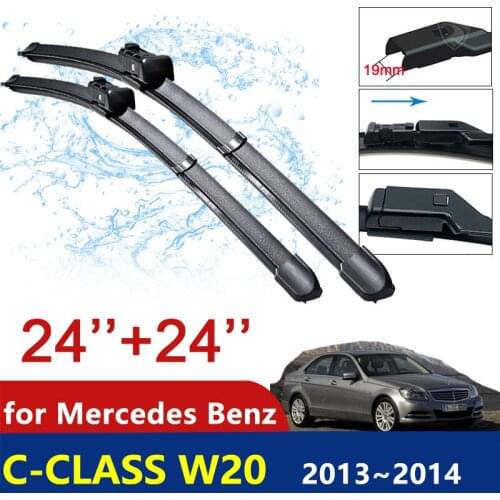 For Mercedes-Benz C-Class W204 2013~2014 Front Window Windscreen Windshield Wipers Car Accessories Stickers Car Wiper Blade