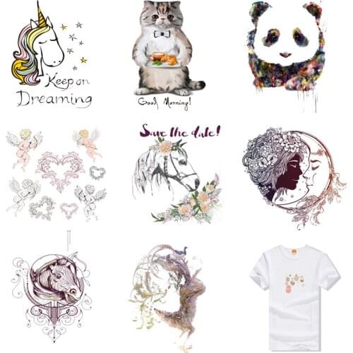 Iron-on Transfers for Clothing Patches Clorhing Stickers Stripe Dress Diy Fashion Patch Vinyle Adhesive Flex Fusible Transfer C