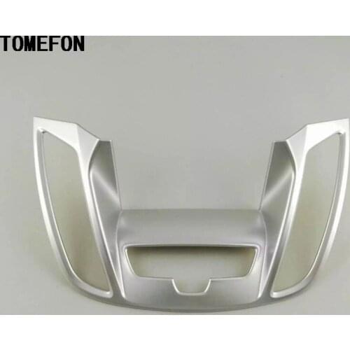 TOMEFON For Ford Kuga Escape 2017 ABS Matt Inner Centra Dashboard Navigation Cover Frame Trim Auto Interior Styling