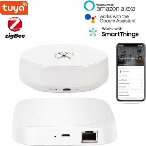 Tuya ZigBee Smart Thermostat Gateway Hub Bridge Wireless Remote Controller ZigBee3.0 Works with Alexa Google Home Smarttings