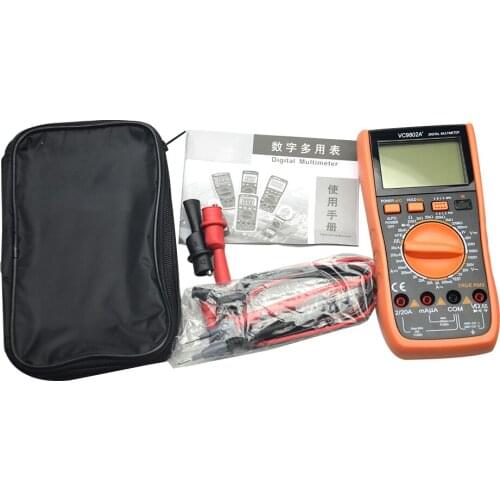 VC9802A+ Professional Digital Multimeter Victor Digital AC DC Voltage 3 1/2 Digits Resistance Capacitance