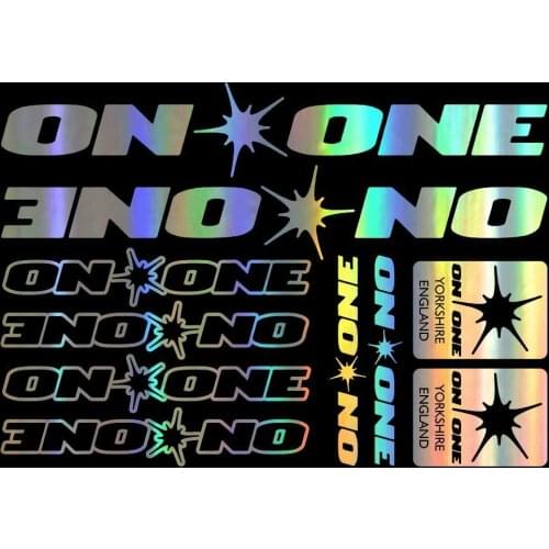 For On One Bikes Vinyl Decals Stickers Sheet Frame Cycle Cycling Bicycle Mtb Road