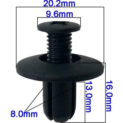 Screw Fastener clips Universal Plastic Car Fender Fixed Push pins Decal Decor Accessory Bumpers Doors