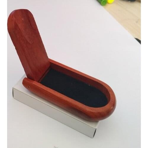 High Quality 1Pcs Wood Pipe Holder Wooden Pipes Accessories Redwood Folding Rack Pipe Stands Holders