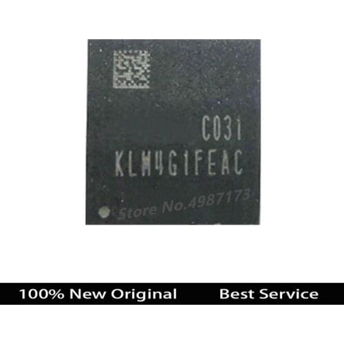 100% Original KLM4G1FEAC-C031 In Stock BGA-153 4G emmc