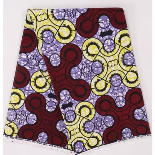 2019 African Ankara Top Quality Veritable Real Sewing Material Colorful Fashion Pattern Print Cotton 100% Fabric 6 Yards