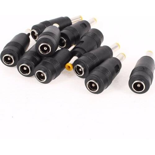 6pcs lot 4.8mm x 1.7mm Male Plug to 5.5mm x 2.1mm female socket DC Power Adapter Connector