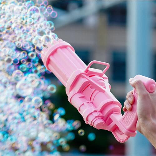 8/18 holes Gatling Bubble Machine Kids Bubbles Toys Plastic Gatling Bubble Gun Toy Large Small Bubbles Machine for Dropshipping