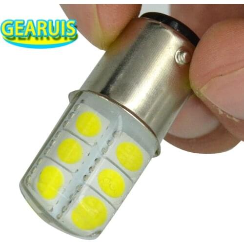 4pcs P21/5W S25 1157 Silicone BAY15D 12 SMD 5050 LED 2W Cold White 8000K Auto Car Brake Lights parking lights bulb lamp 12V