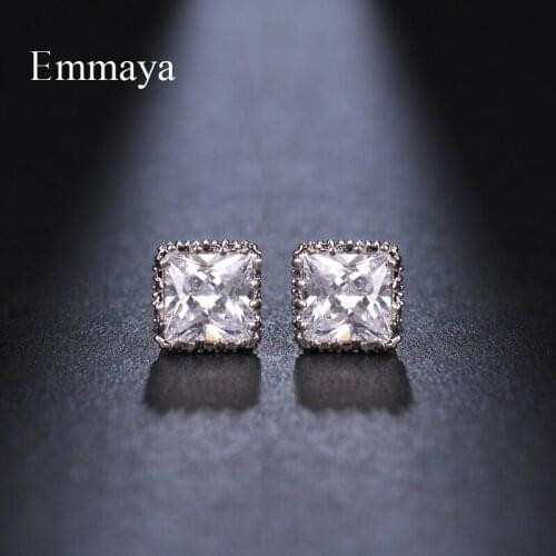 Emmaya New Arrival Classic Cubic Appearance Tiny And Cute Earring Women Gorgeous Decoration With Zirconia Fashion Party Dress-up