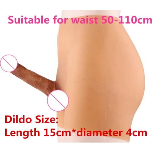 Dildo sex penis 15cm long and 4cm in diameter Solid phallus straight Lesbian Silicone Dildo Silicone Dildos Pants For Men