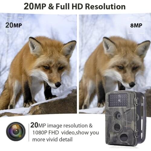 SUNTEKCAM 16MP 1080P Wildlife Trail Camera Photo Trap Infrared Hunting Camera HC802A Wildlife Wireless Surveillance Tracking Cam