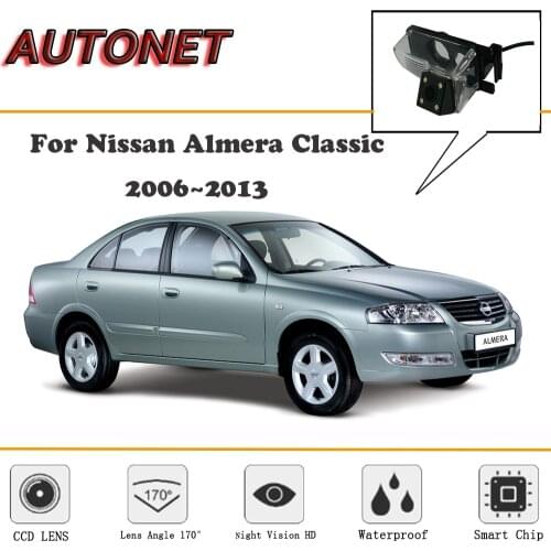 AUTONET Rear View camera For Nissan Almera Classic 2006~2013/CCD/Night Vision/Reverse Camera/Backup Camera/license plate camera