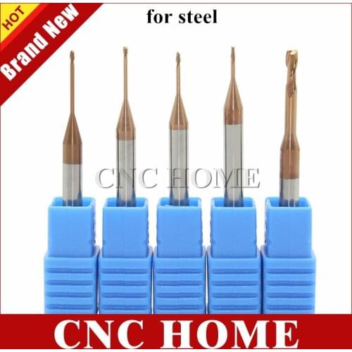 1pc hrc55 carbide end mill tungsten long neck milling cutter 1mm 1.5mm 2mm 2.5mm cnc router bits long flute endmill