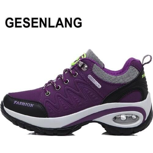 Womens Outdoor Hiking Shoes Mountain Climbing Trekking Lightweight Comfortable Anti-Slip Shockproof Trail Air Cushion Sneakers