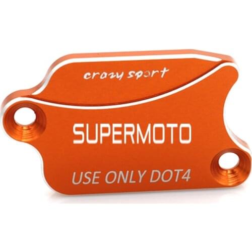 For KTM 990 SUPERMOTO/R 2008-2012 Rear Brake Master Cylinder Cover Reservoir Motocycle Oil Fluid Cap Tank Cup cnc logo