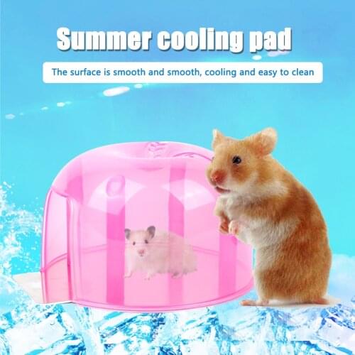 Summer Hamster Cooling House Igloo Squirrel Cooling Down Plastic House Small Animal Cage Bed Play Toy Summer Cooling Nest