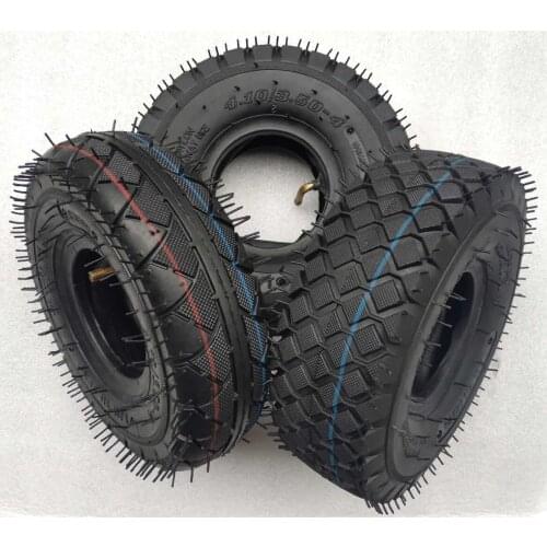 Motorcycle 410/350-4 4.10/3.50-4 4.10-4 410-4 3.50-4 350-4 10 Inch Inner Outer Tire Tyre Tube For Electric Gas Scooter Wheel ATV