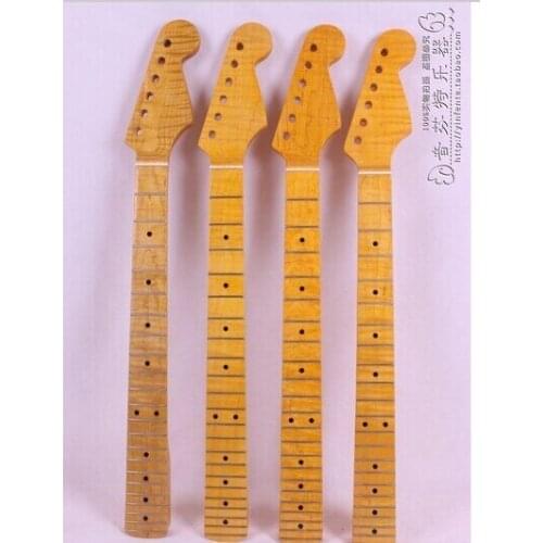 New Guitar neck electric guitar neck Flame Maple Wood 25.5" 22 Fret 1 pcs
