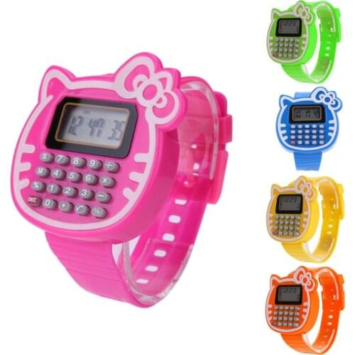 New Childrens Watches Digital Silicone Date Watch Multi-Purpose Kids Clock Calculator Wrist Watch