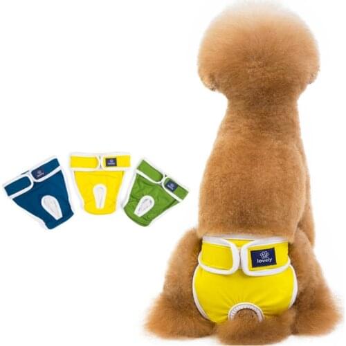 Dog Diapers Physiological Pants Washable Female Dog Shorts Soft Girl Dogs Pants Pets Underwear Sanitary Panties S-2XL