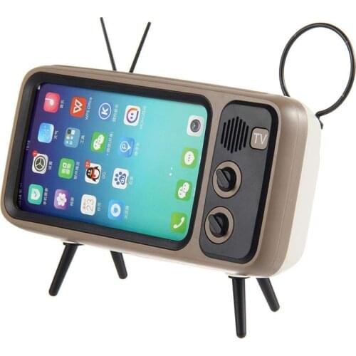 PTH800 Portable Wireless Bluetooth Speaker Retro Home TV Mobile Phone Holder Support Stereo Bluetooth Speaker Audio