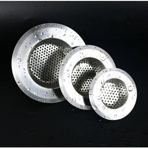7cm/9cm/11cm Stainless Steel Kitchen Sinks Strainer Drain Hole Filter Trap Metal Sink Strainer Bath Sink Drain Hair Catcher