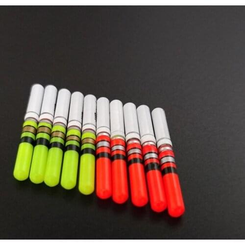 10pcs Light Sticks Green / Red with CR322 Battery Waterproof LED Lamp Lightstick Luminous Night Fishing Tackle Accessory J466